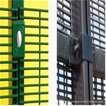 Panneaux de clôture de haute sécurité anti-montée de PVC 358 enduits